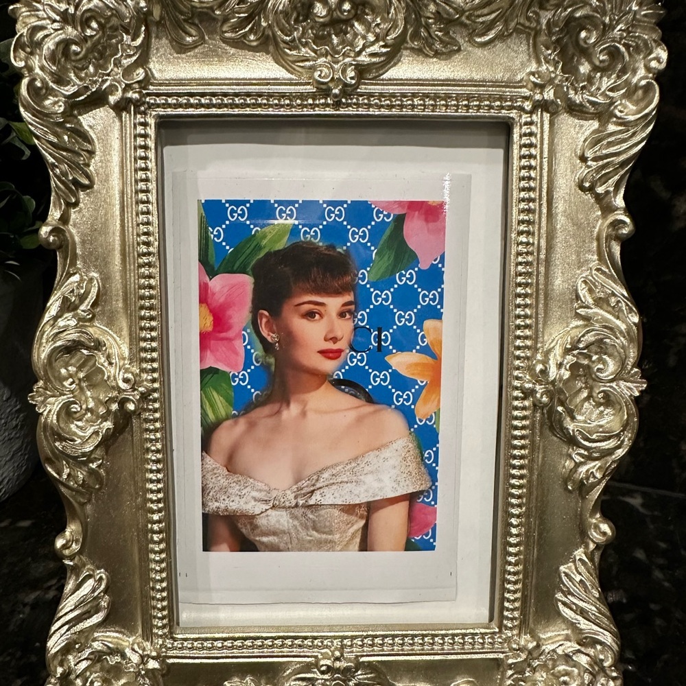 DEATH NYC STICKER OF AUDREY HEPBURN